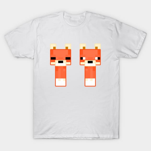 Twin Baby Foxes T-Shirt by felixbunny